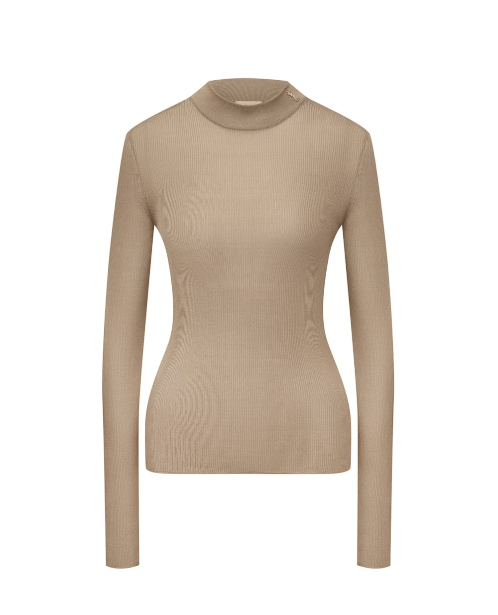 Шелковый гольф Saint Laurent 654478-Y75AI, бежевый цвет • Купить в интернет-магазине Kameron