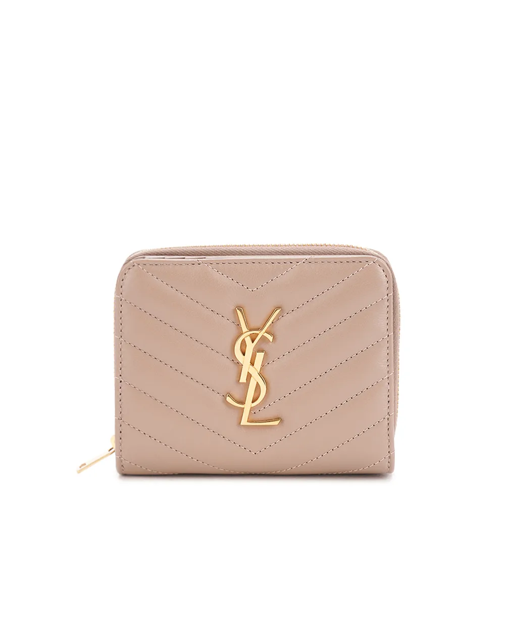 Кошелек Saint Laurent 668288-AAA44, бежевый цвет • Купить в интернет-магазине Kameron