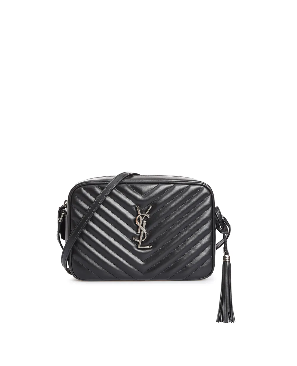 Кожаная сумка Saint Laurent 715232-DV704, черный цвет • Купить в интернет-магазине Kameron