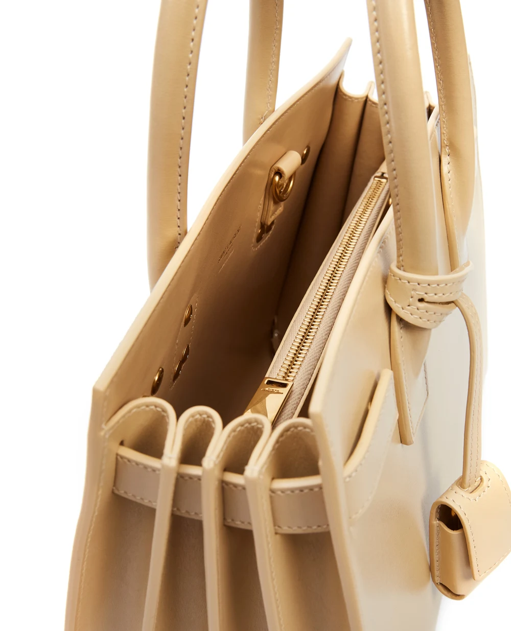 Сумка Sac De Jour Baby Saint Laurent 421863-02G9W-, бежевый цвет • Купить в интернет-магазине Kameron