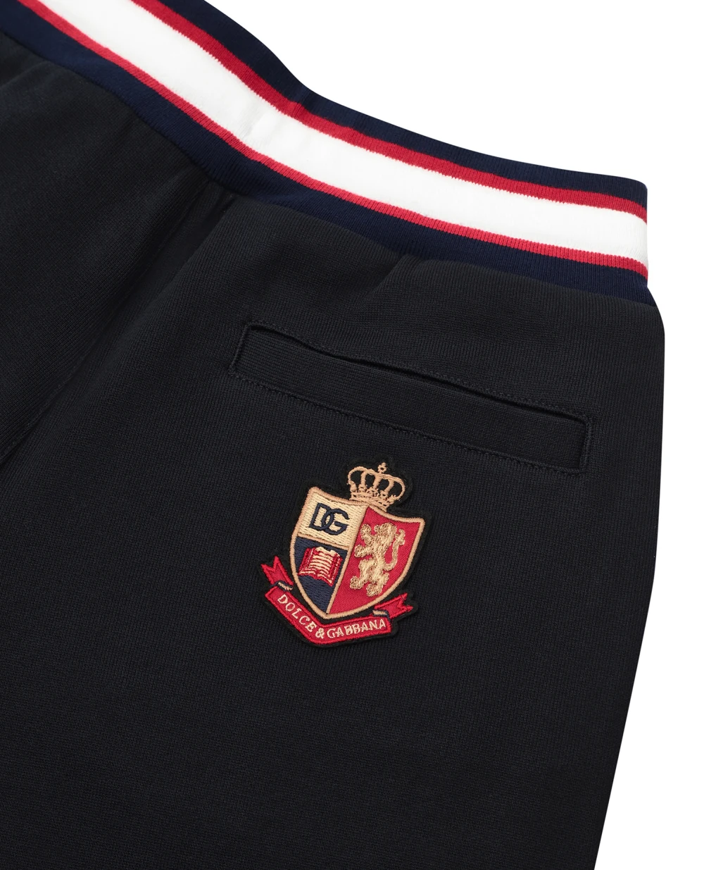 Детские брюки спортивные (костюм) Dolce&Gabbana Kids L4JPFY-G7E1V-B, темно-синий цвет • Купить в интернет-магазине Kameron