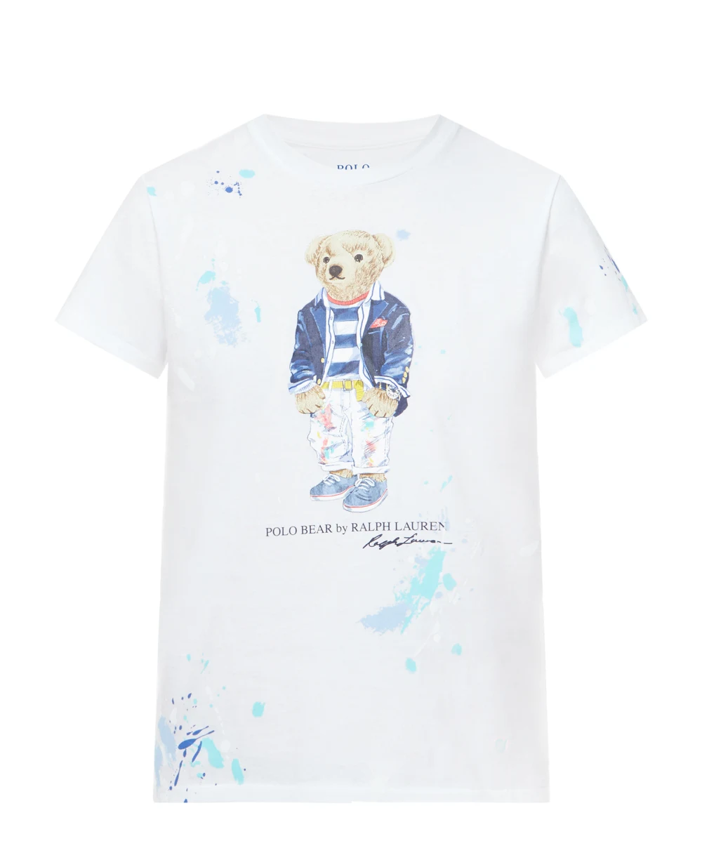 Футболка Polo Bear Polo Ralph Lauren 211856643001, белый цвет • Купить в интернет-магазине Kameron