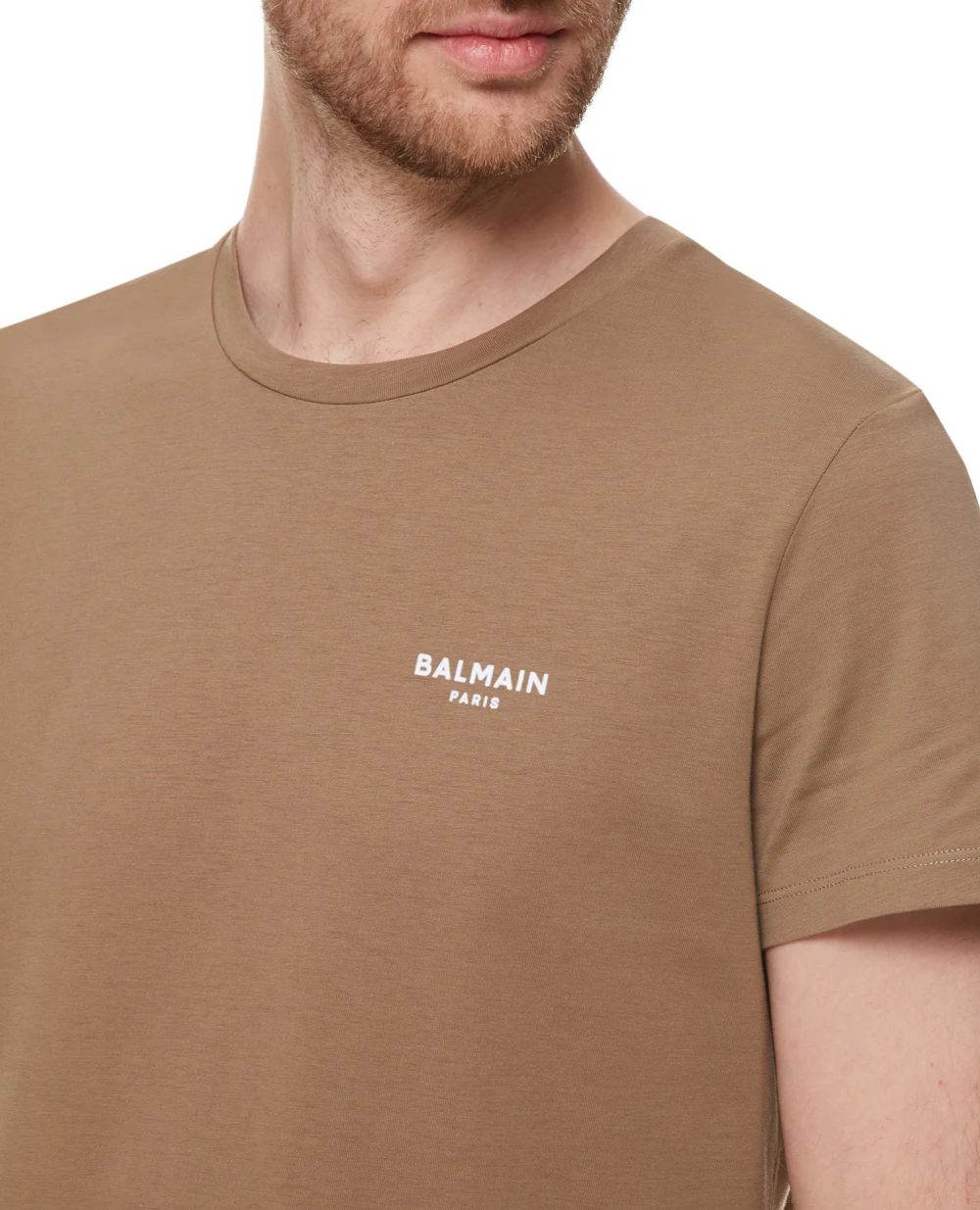 Футболка Balmain XH1EF000BB04, коричневый цвет • Купить в интернет-магазине Kameron