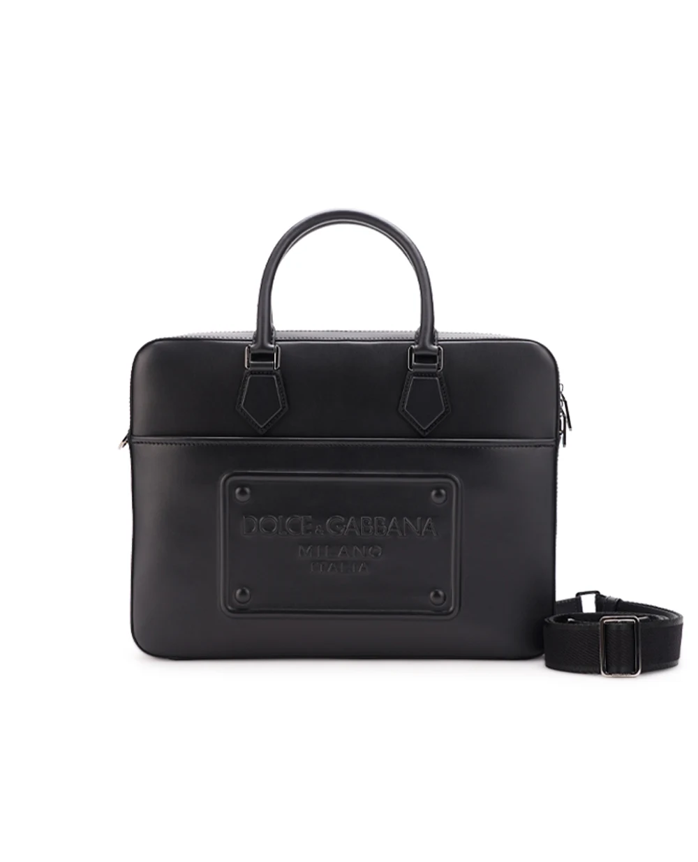 Кожаная сумка Dolce&Gabbana BM2298-AG218, черный цвет • Купить в интернет-магазине Kameron