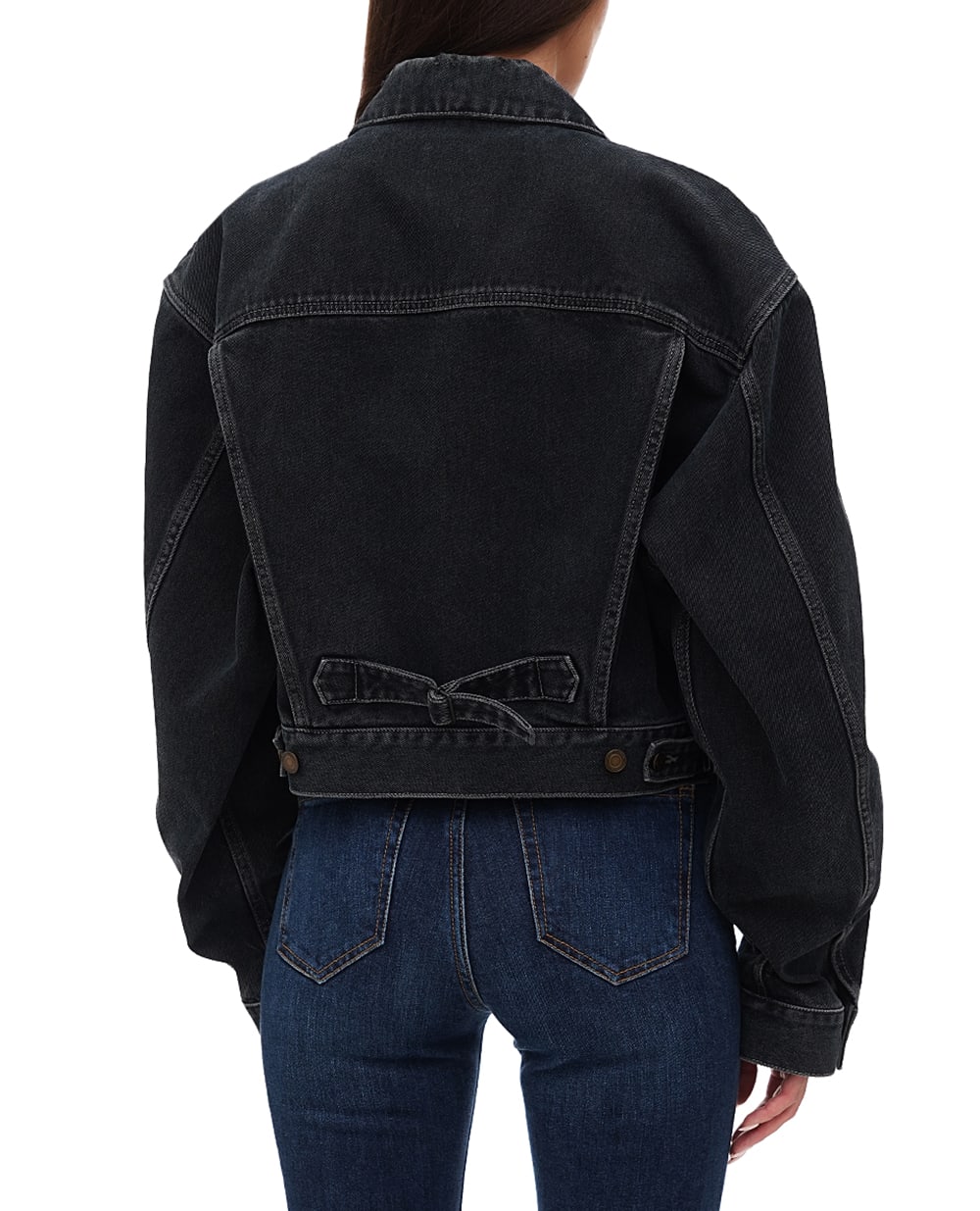 Джинсовая куртка Saint Laurent 780231-Y07TE, темно-серый цвет • Купить в интернет-магазине Kameron