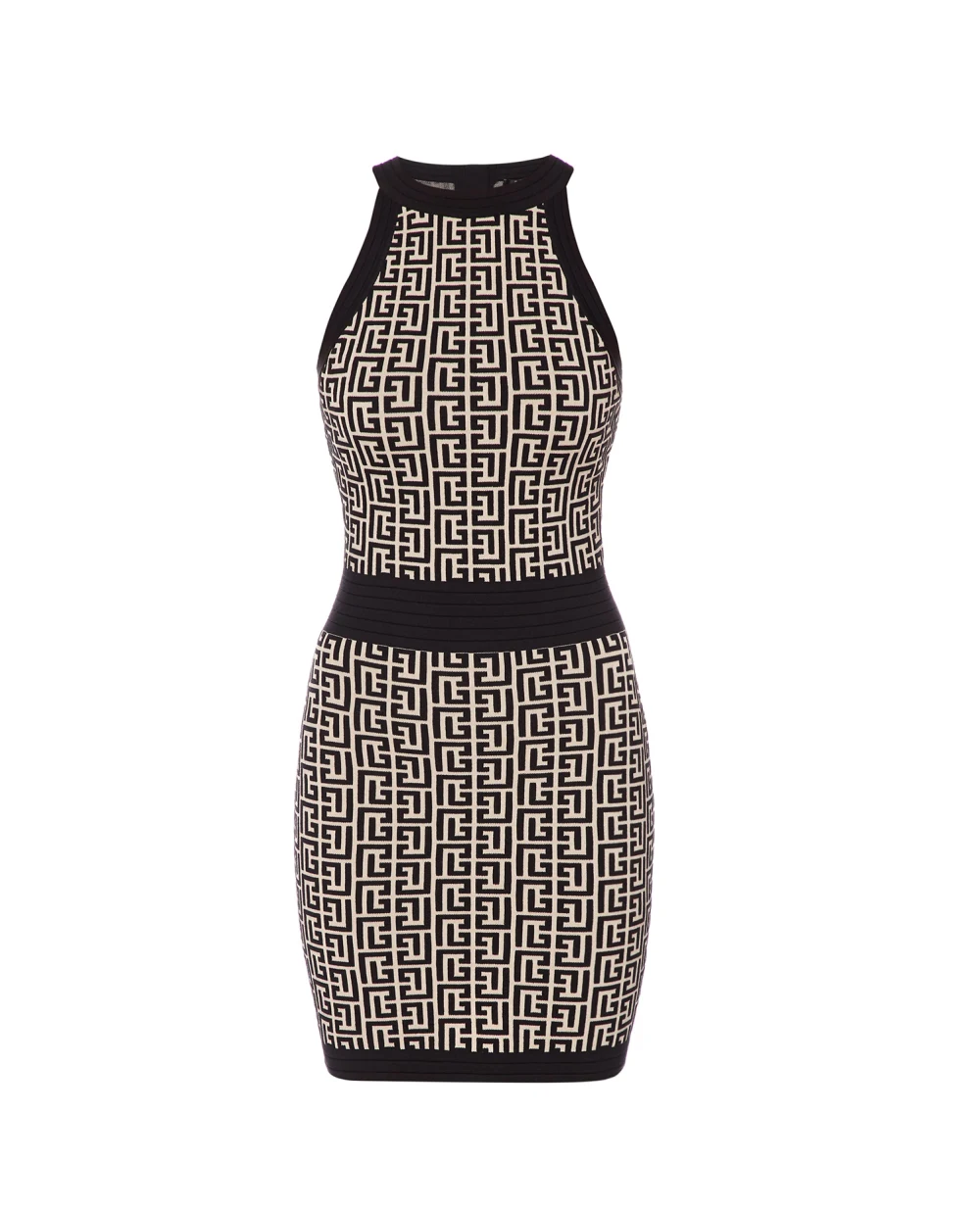 Шерстяное платье Balmain YF1R3087KB02, разноцветный цвет • Купить в интернет-магазине Kameron