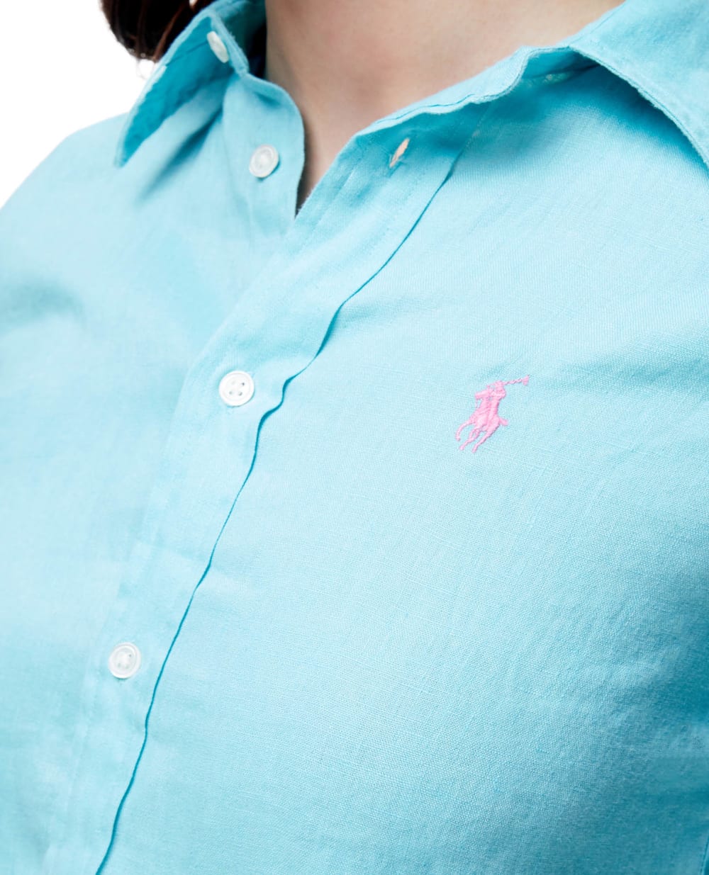 Льняная рубашка Polo Ralph Lauren 211827658011, голубой цвет • Купить в интернет-магазине Kameron