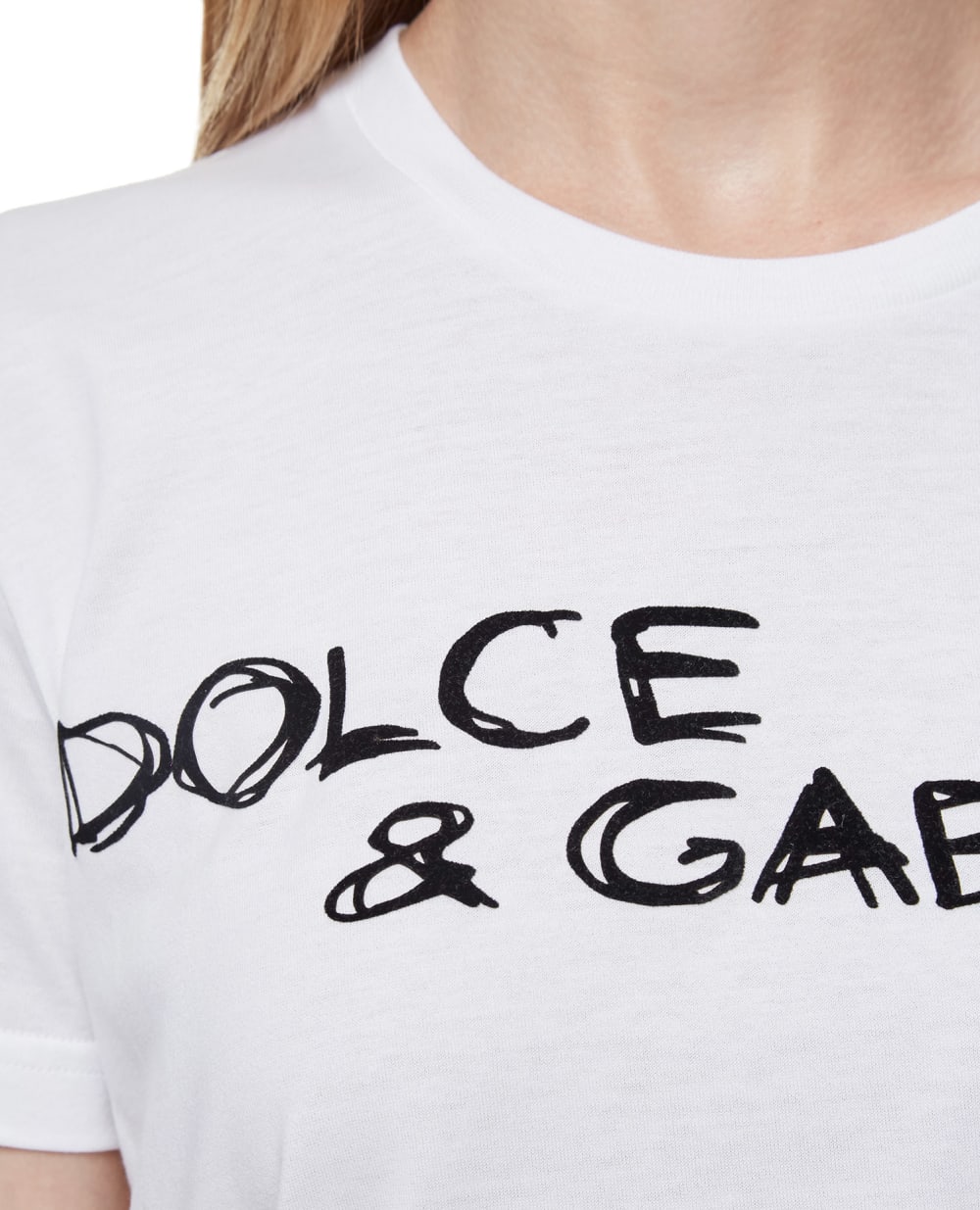 Футболка Dolce&Gabbana F8L61T-G7XAZ, белый цвет • Купить в интернет-магазине Kameron