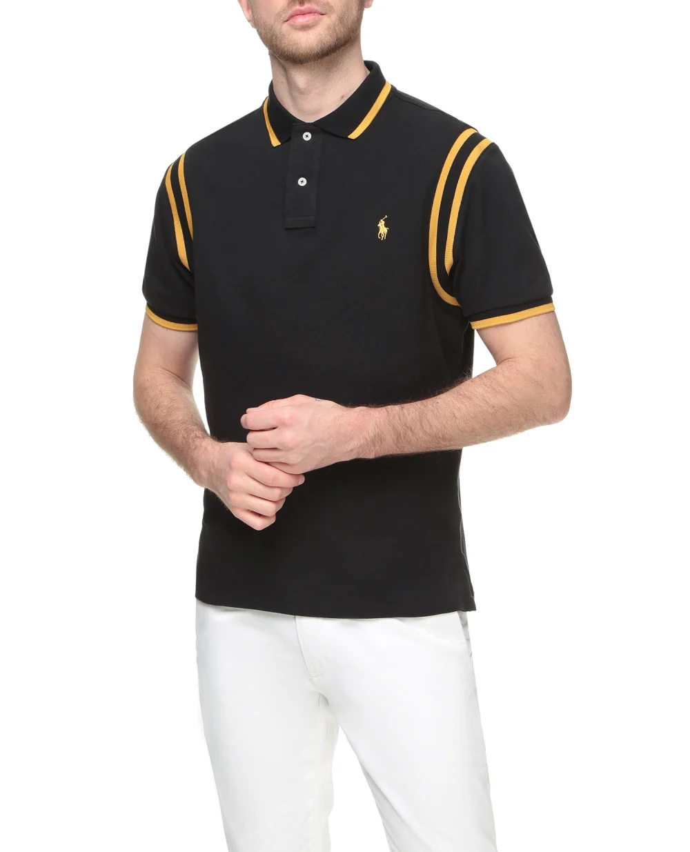 Поло Polo Ralph Lauren 710857275001, черный цвет • Купить в интернет-магазине Kameron