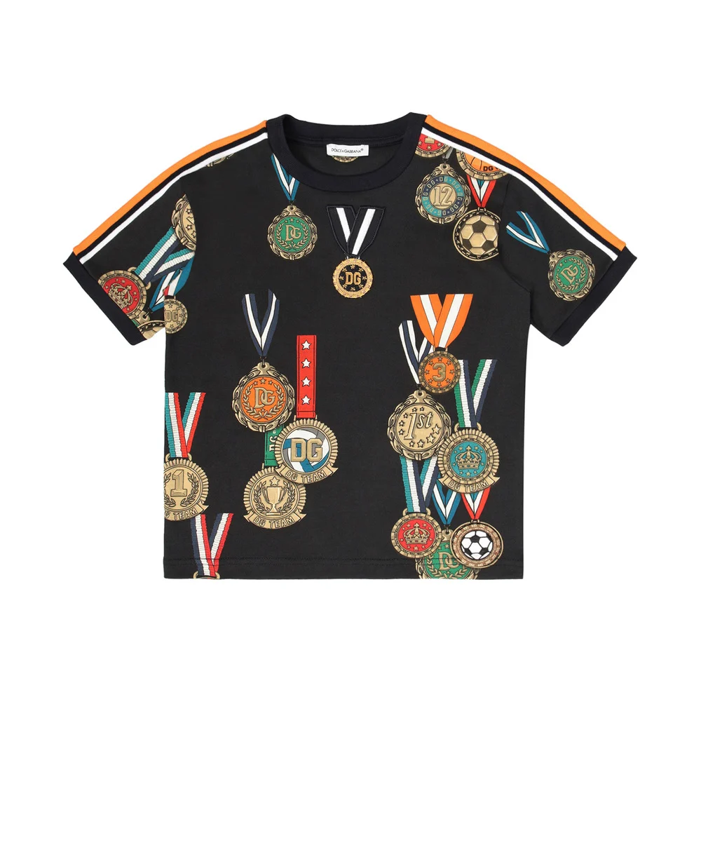 Футболка Dolce&Gabbana Kids L4JT26-HS7DL-B, синий цвет • Купить в интернет-магазине Kameron