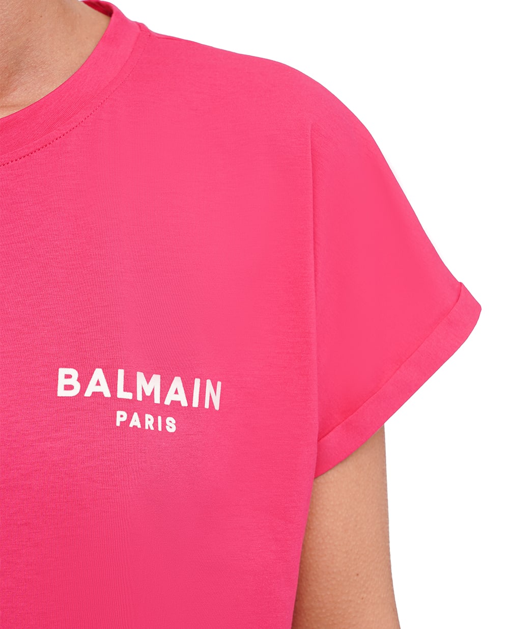 Футболка Balmain CF1EF010BB01-S, розовый цвет • Купить в интернет-магазине Kameron