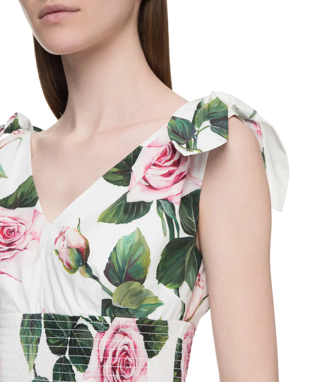 Платье Dolce&Gabbana F6I0AT-HS5FZ, белый цвет • Купить в интернет-магазине Kameron