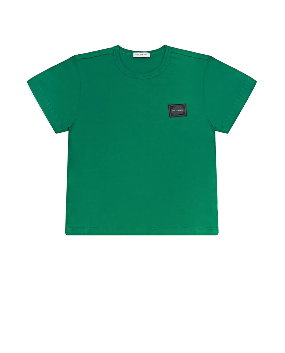 Футболка Dolce&Gabbana Kids L4JT7T-G7OLK-B-, зеленый цвет • Купить в интернет-магазине Kameron