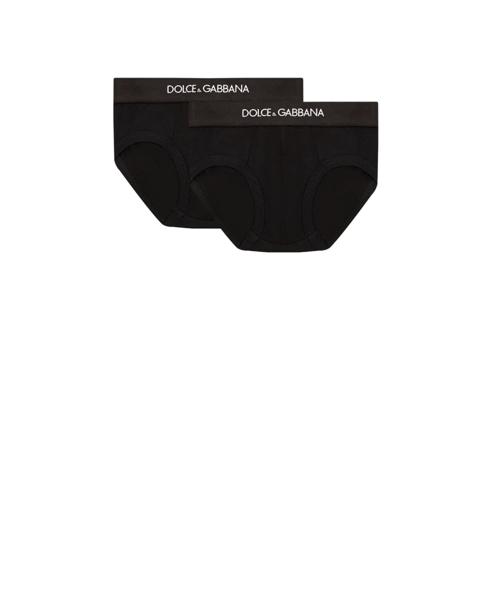 Слипы (2 шт) Dolce&Gabbana Kids L4J700-G7OCT, черный цвет • Купить в интернет-магазине Kameron