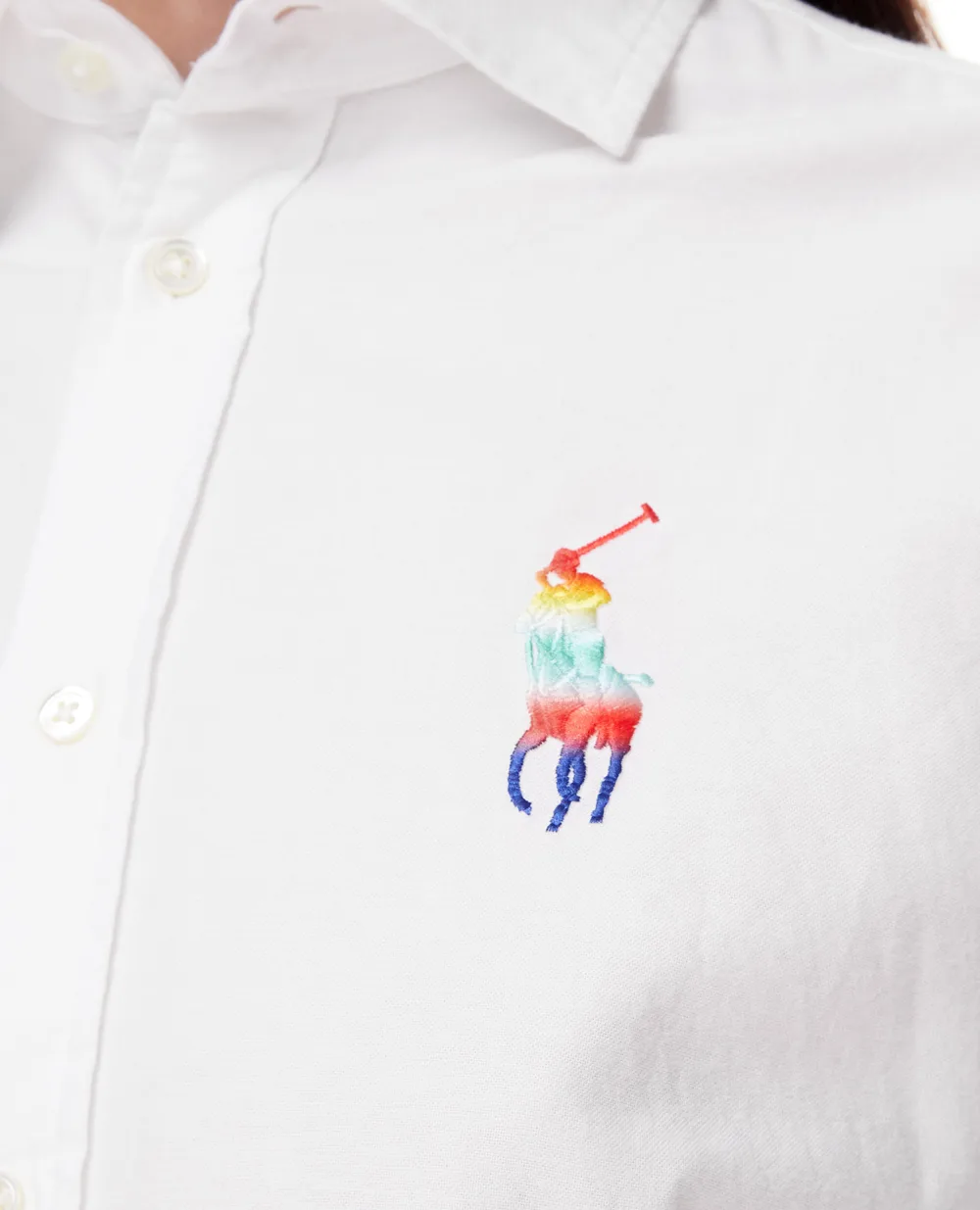 Рубашка Polo Ralph Lauren 211858465001, белый цвет • Купить в интернет-магазине Kameron