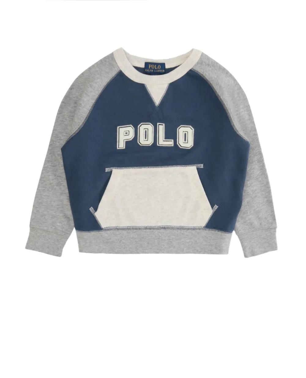 Детский свитшот Polo Ralph Lauren Kids 323712381001, серый цвет • Купить в интернет-магазине Kameron