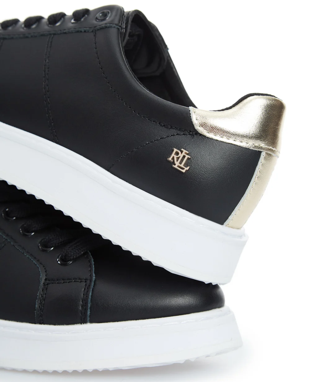 Кожаные сникеры Polo Ralph Lauren 802809280001, черный цвет • Купить в интернет-магазине Kameron