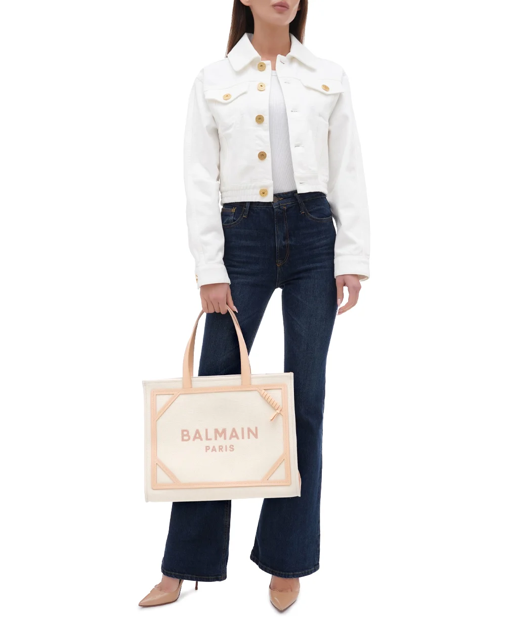 Сумка B-Army 42 Balmain CN1FF810TCDB, пудровый цвет • Купить в интернет-магазине Kameron