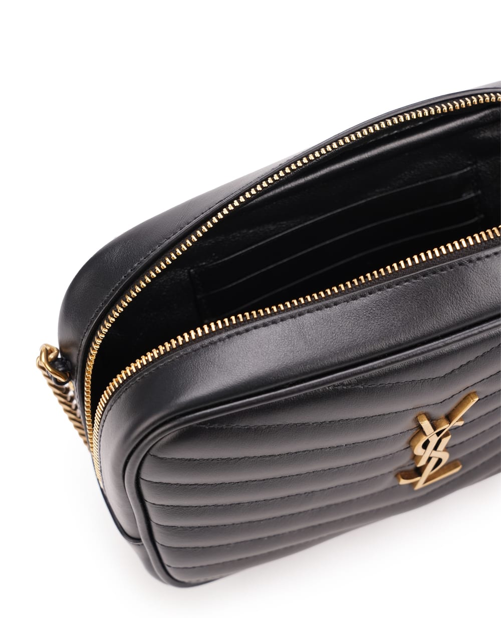 Шкіряна сумка Lou Mini Saint Laurent 748849-DV707, чорний колір • Купити в інтернет-магазині Kameron