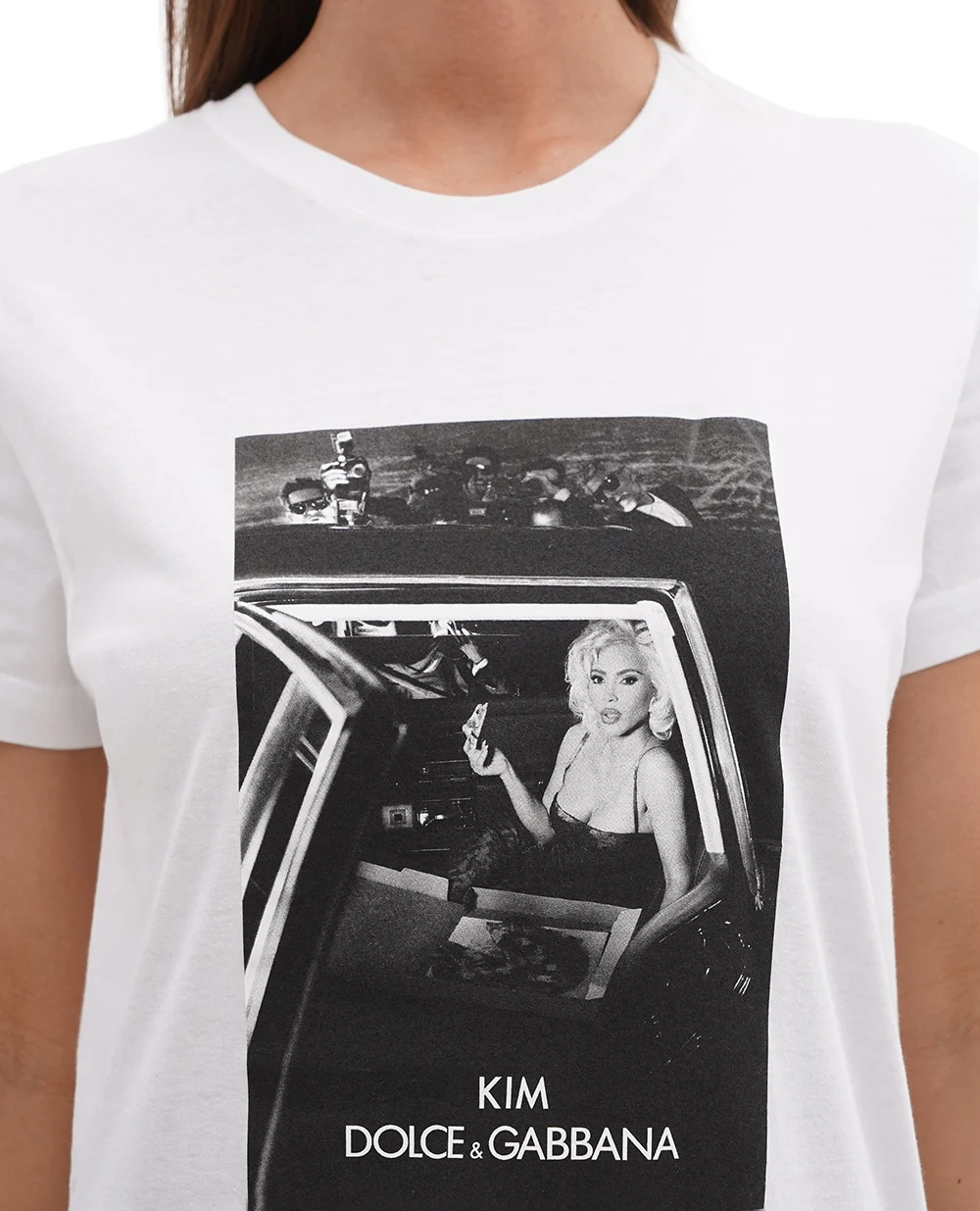Футболка Ciao, Kim Dolce&Gabbana I8AMYW-G7JL8, белый цвет • Купить в интернет-магазине Kameron