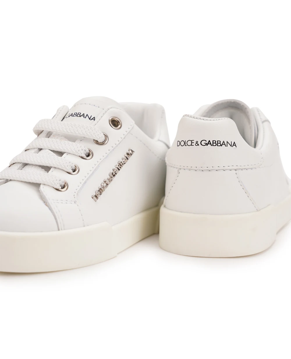 Детские кеды Dolce&Gabbana Kids DN0134-A3444, белый цвет • Купить в интернет-магазине Kameron