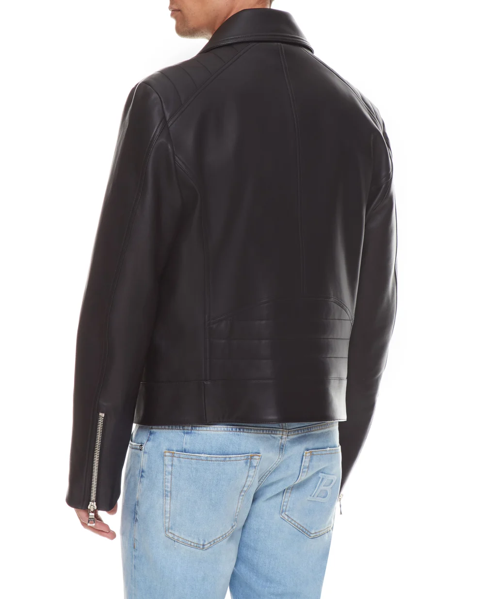 Кожаная косуха Balmain XH1TD170LB24, черный цвет • Купить в интернет-магазине Kameron