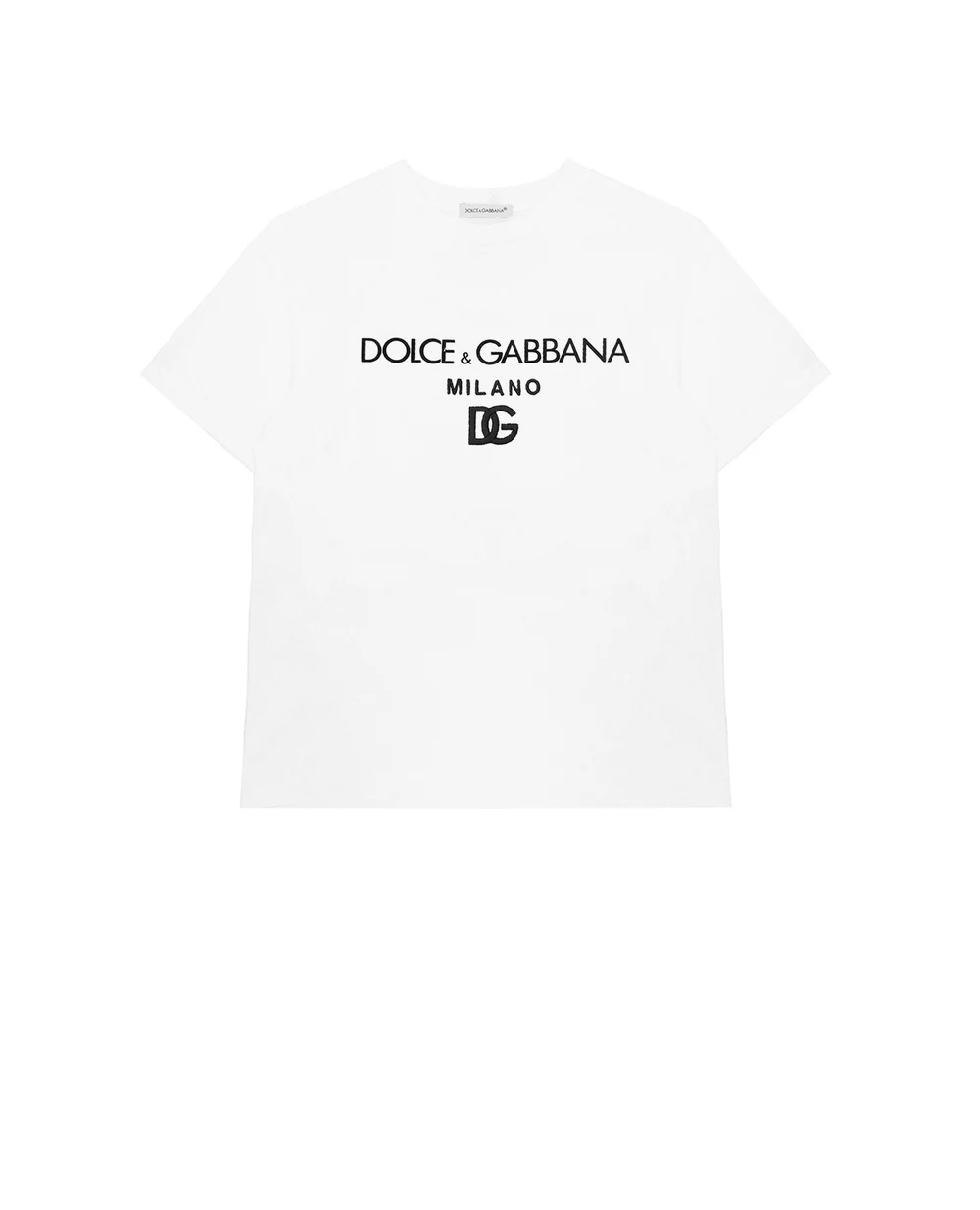 Детская футболка Dolce&Gabbana Kids L4JTDM-G7BME-B, белый цвет • Купить в интернет-магазине Kameron
