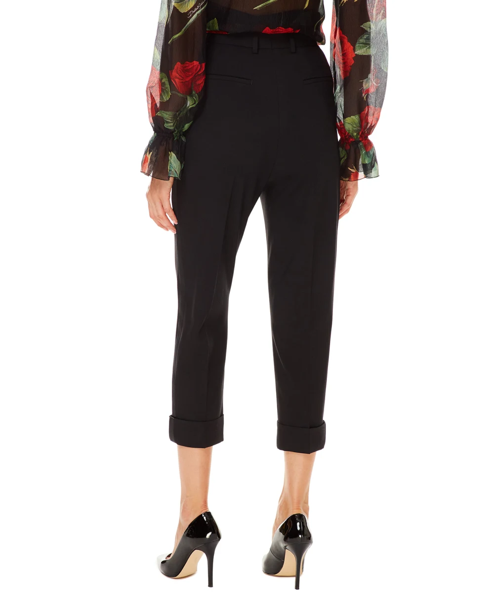 Шерстяные брюки Dolce&Gabbana FTB72T-FUBAJ, черный цвет • Купить в интернет-магазине Kameron