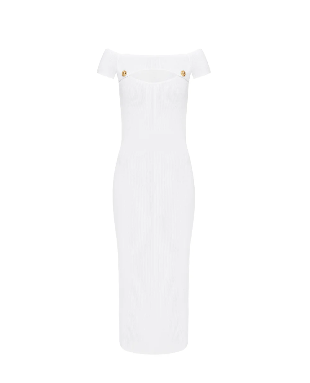 Платье Balmain VF0RK000K211, белый цвет • Купить в интернет-магазине Kameron