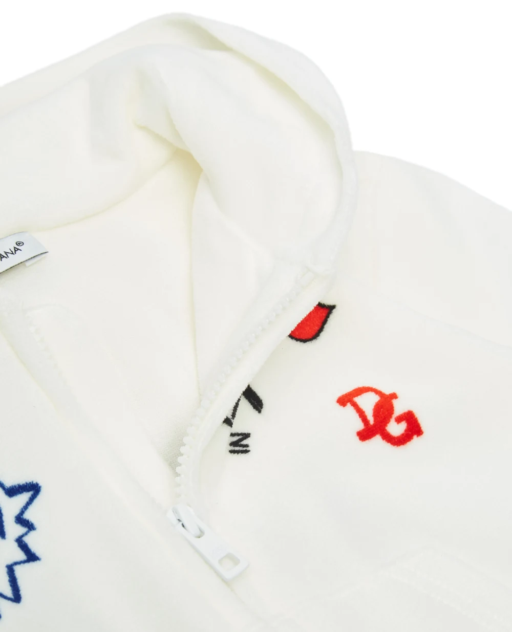 Детское худи Dolce&Gabbana Kids L1JW9M-G7WZI-, белый цвет • Купить в интернет-магазине Kameron