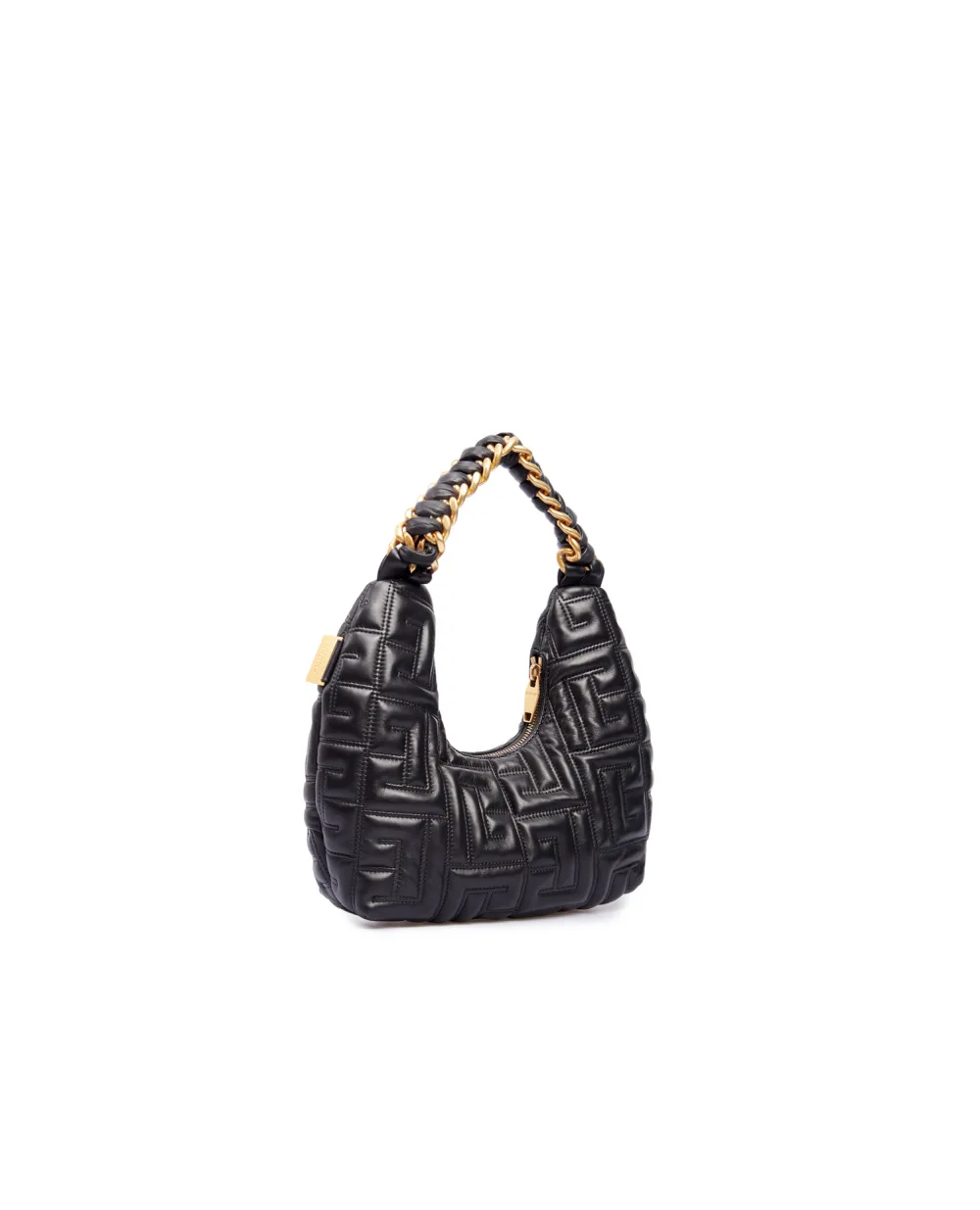 Кожаная сумка Pillow Hobo Balmain XN1BG708LNPQ, черный цвет • Купить в интернет-магазине Kameron