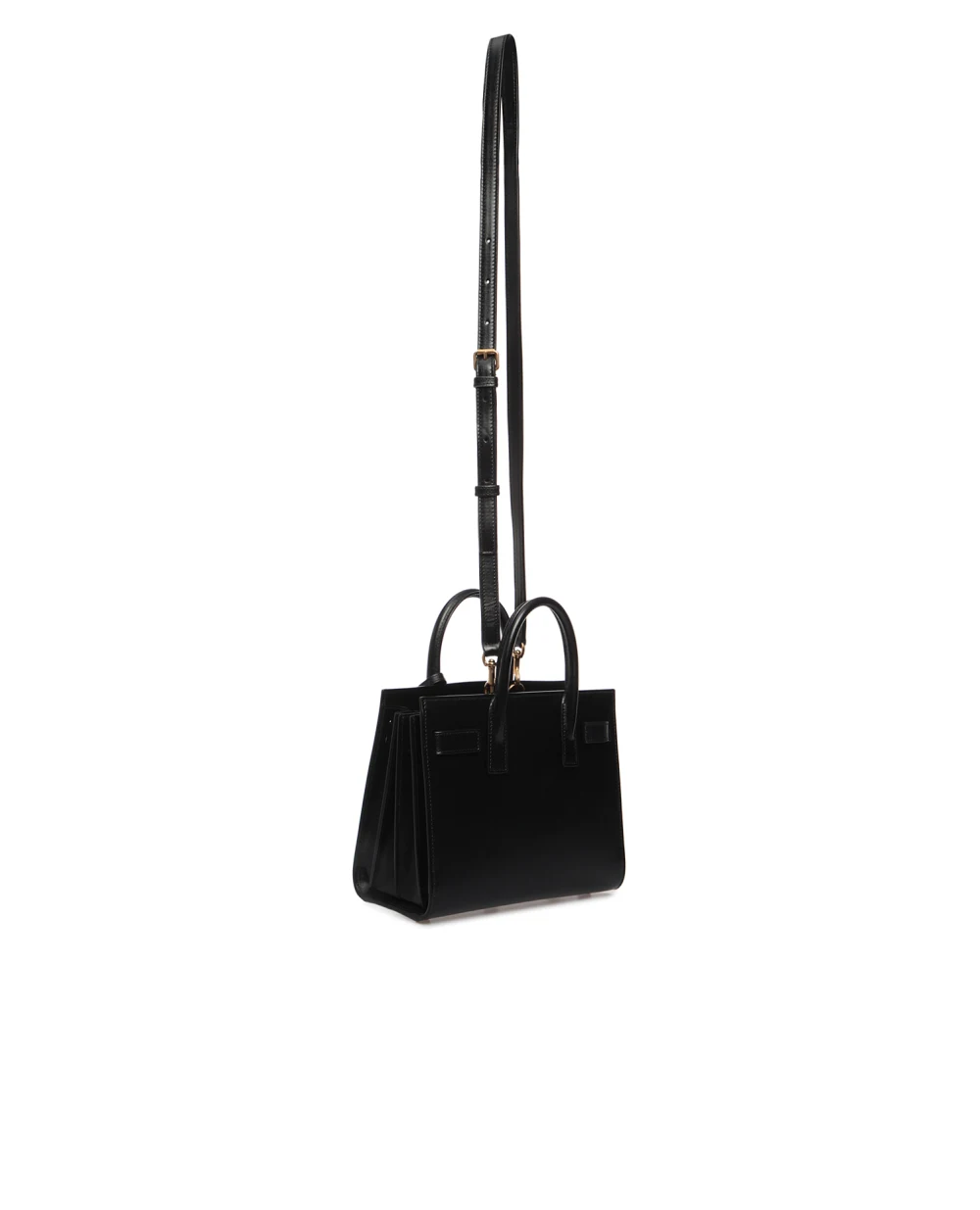 Шкіряна сумка Sac De Jour Nano Saint Laurent 392035-02G9W, чорний колір • Купити в інтернет-магазині Kameron
