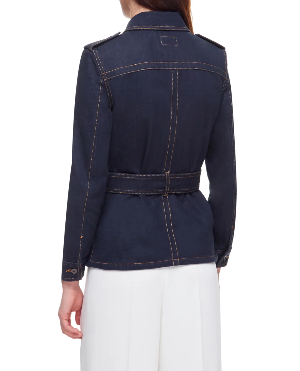 Джинсовая рубашка Saint Laurent 695161-Y24GA, синий цвет • Купить в интернет-магазине Kameron