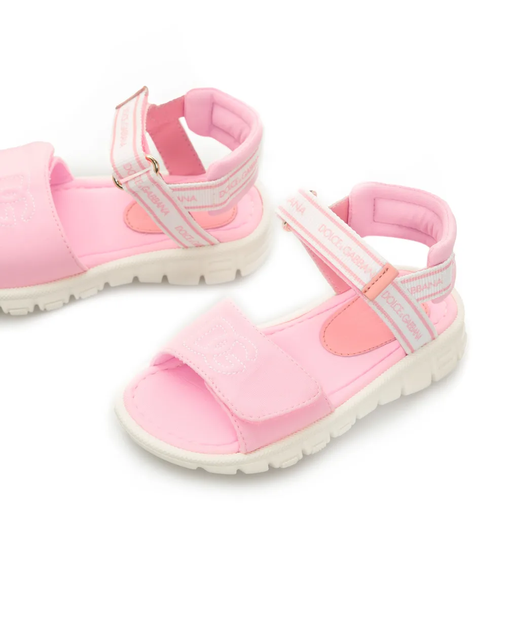 Детские сандали Dolce&Gabbana Kids DL0068-AY233, розовый цвет • Купить в интернет-магазине Kameron