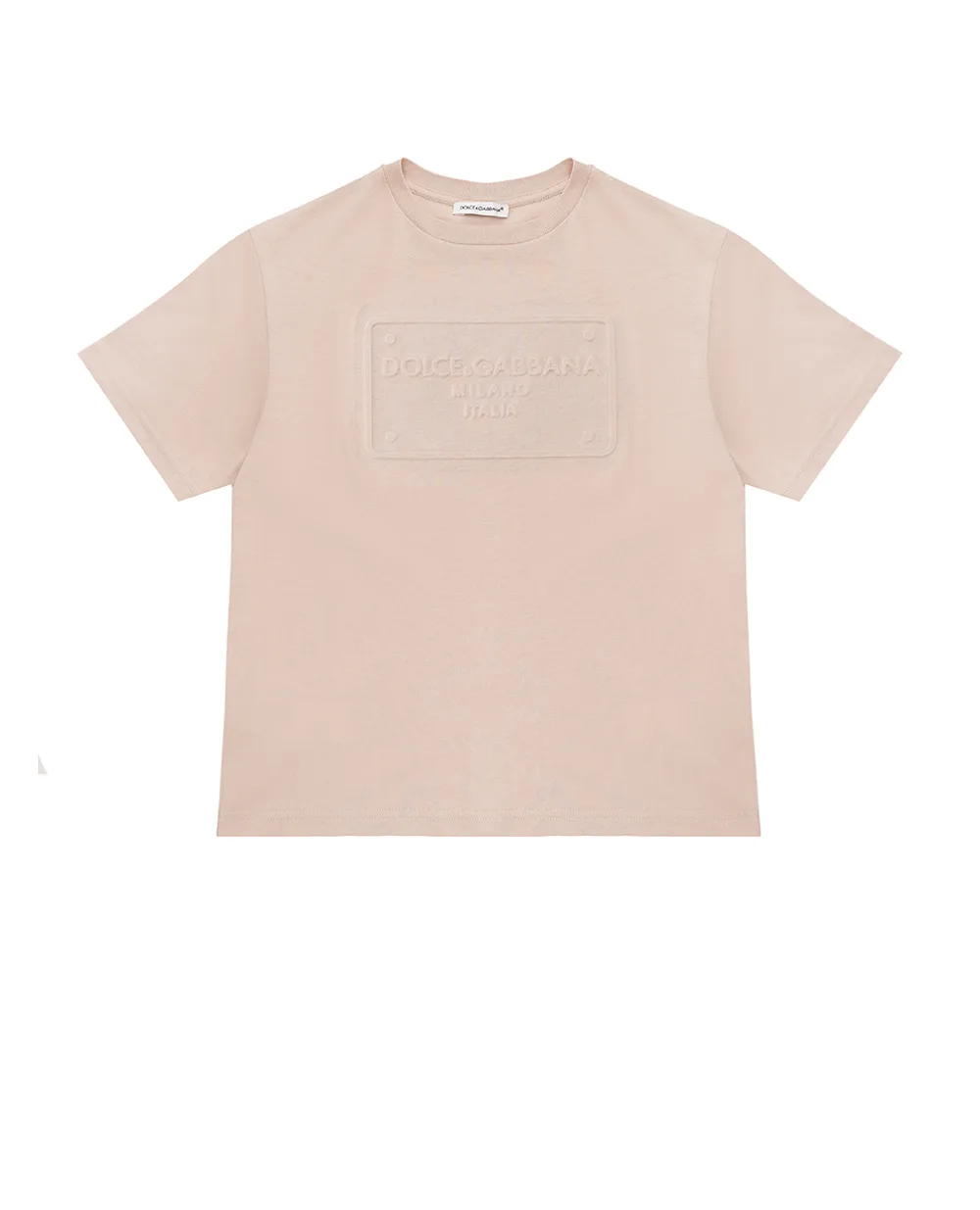 Детская футболка Dolce&Gabbana Kids L4JTHV-G7NPT-S, бежевый цвет • Купить в интернет-магазине Kameron