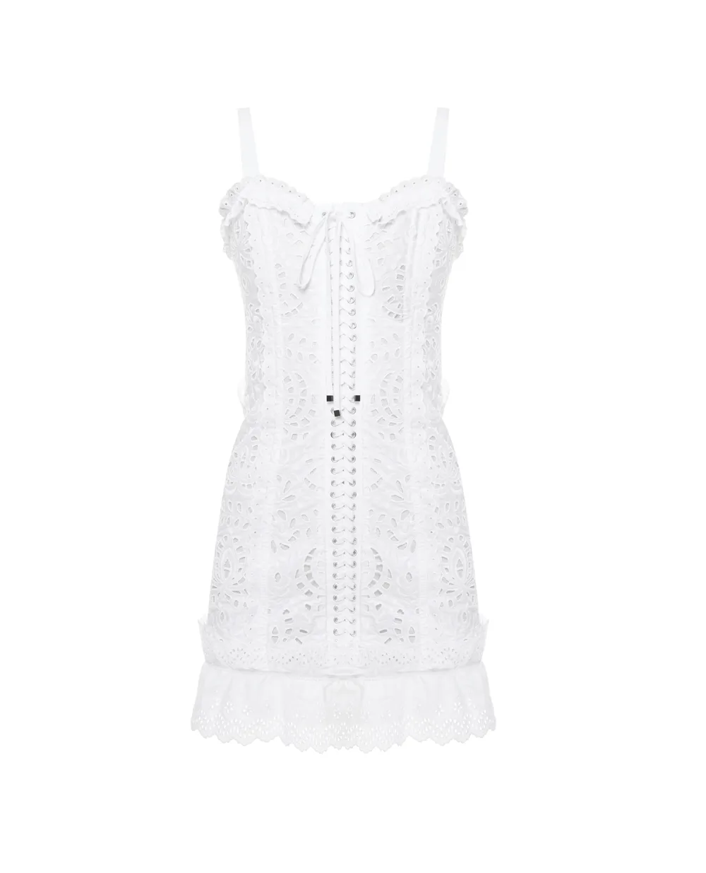 Платье Dolce&Gabbana F6ZD8Z-FG5AR, белый цвет • Купить в интернет-магазине Kameron