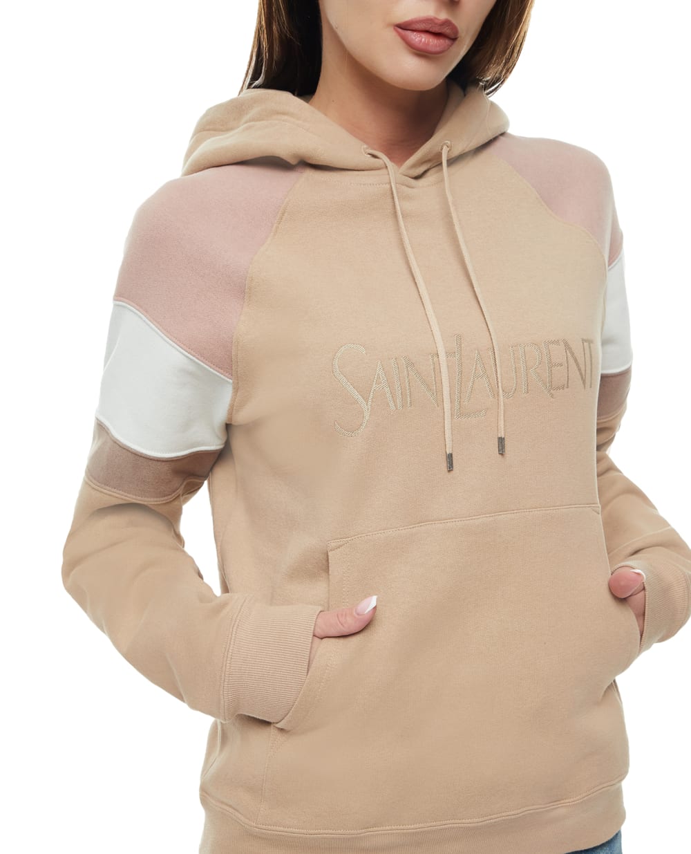 Худи Saint Laurent 728319-Y37CG, бежевый цвет • Купить в интернет-магазине Kameron