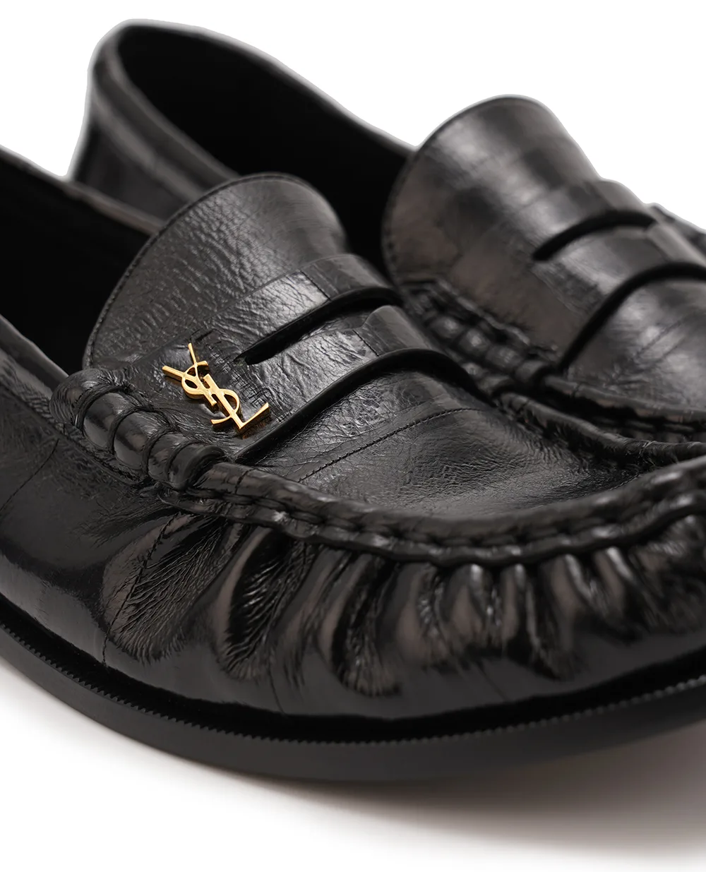 Лофери Le Loafer Saint Laurent 766879-0WXAK, чорний колір • Купити в інтернет-магазині Kameron