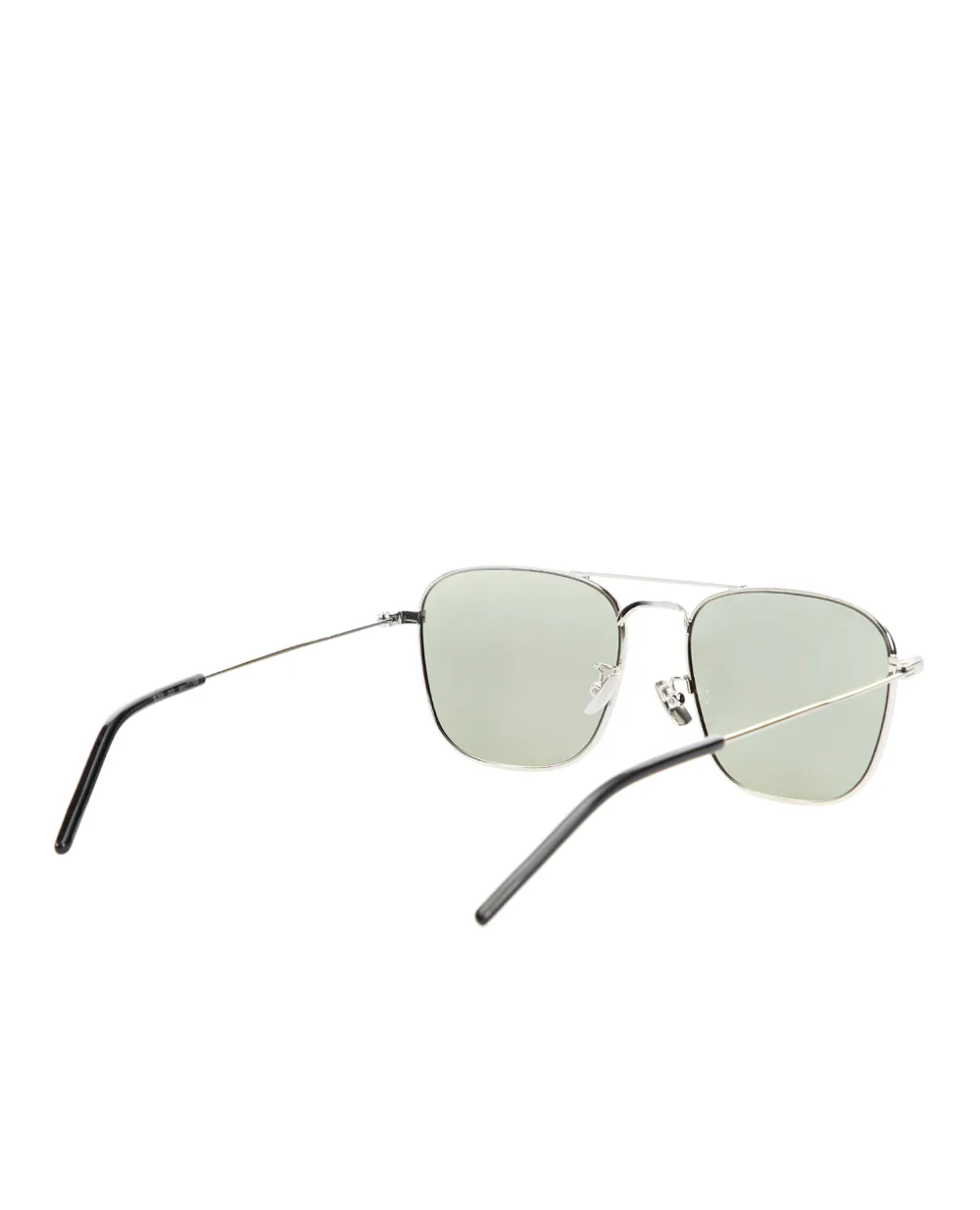 Солнцезащитные очки Saint Laurent 587254-Y9902-, серебряный цвет • Купить в интернет-магазине Kameron
