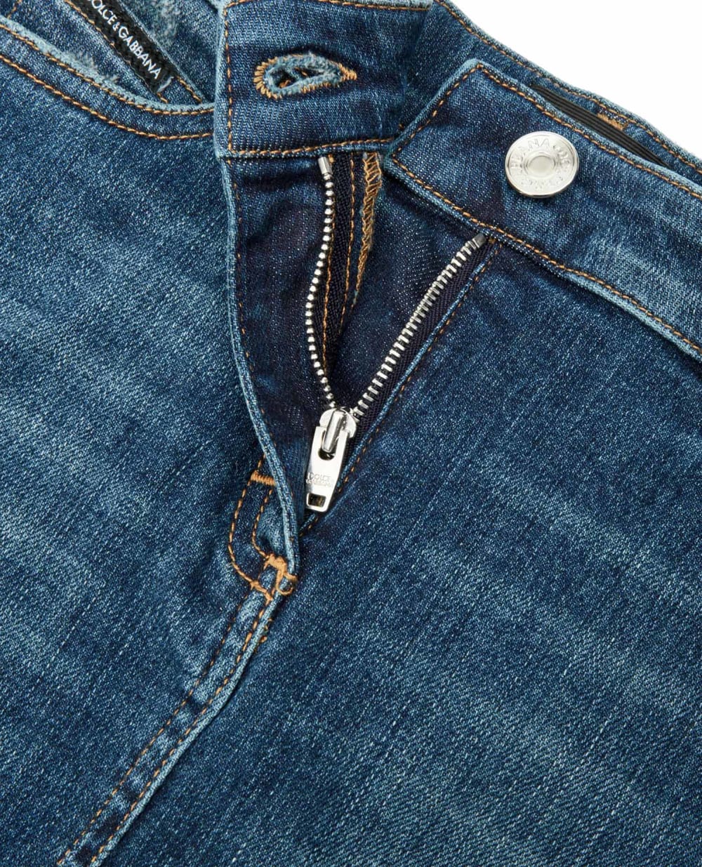 Детская джинсовая юбка Dolce&Gabbana Kids L53I42-LD954-B, синий цвет • Купить в интернет-магазине Kameron