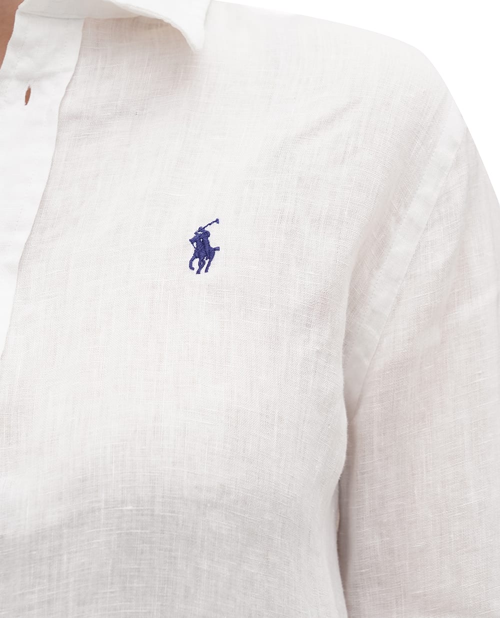 Льняная рубашка Polo Ralph Lauren 211970730001, белый цвет • Купить в интернет-магазине Kameron