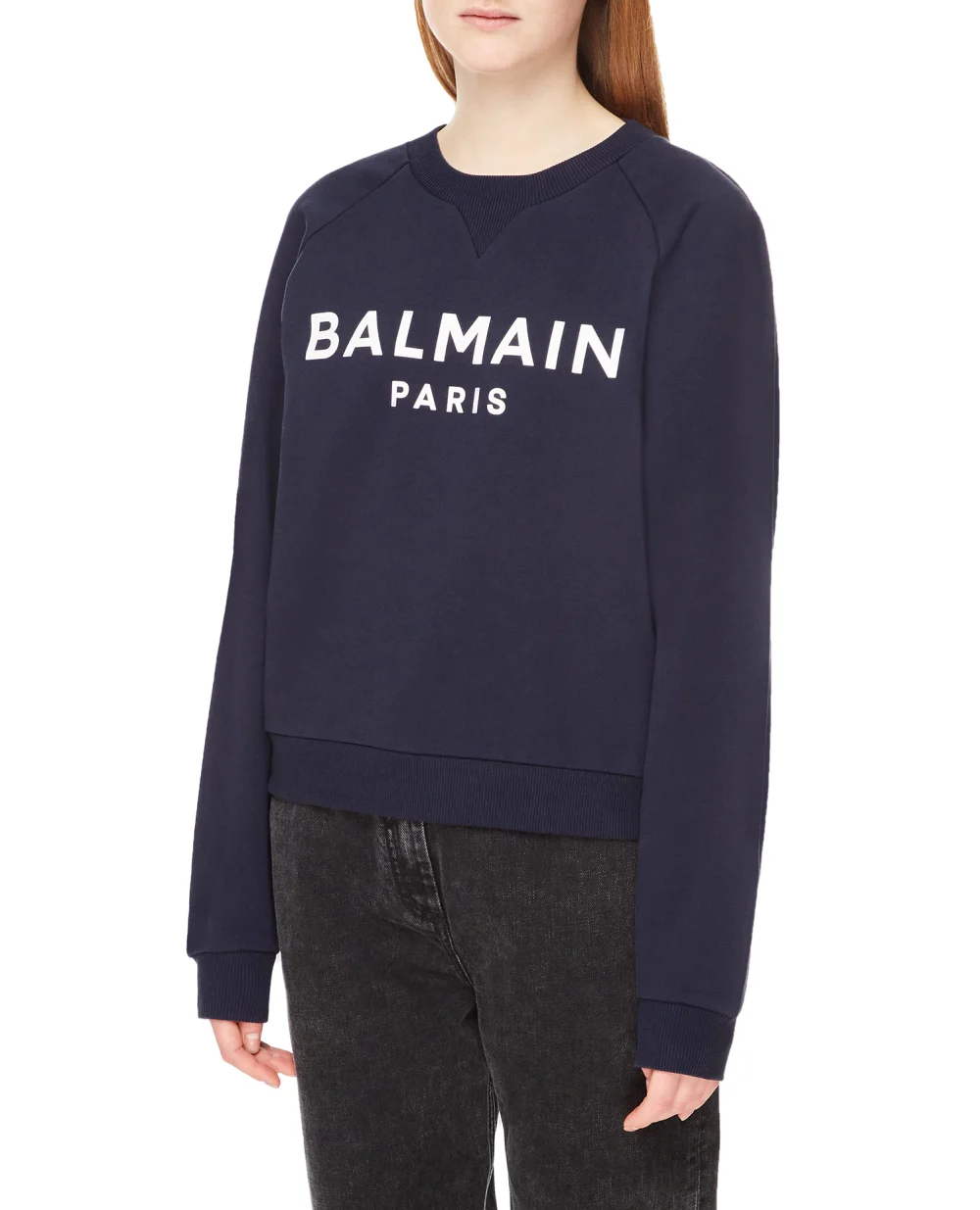 Свитшот Balmain YF1JQ001BB02, темно-синий цвет • Купить в интернет-магазине Kameron