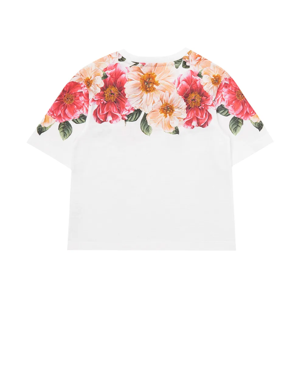 Детская футболка Dolce&Gabbana Kids L5JTAZ-G7WTM-S, белый цвет • Купить в интернет-магазине Kameron
