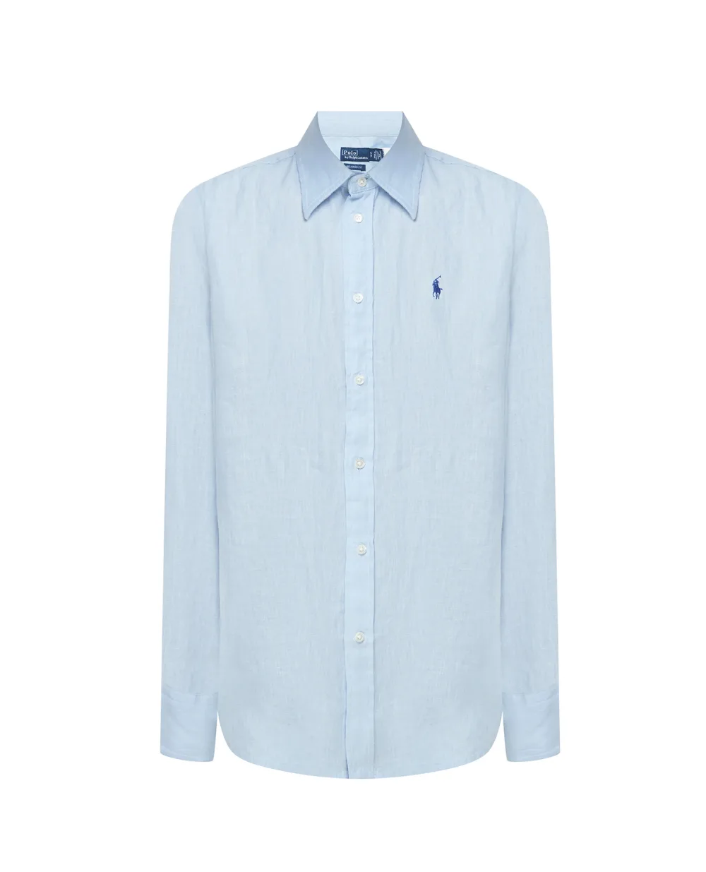 Льняная рубашка Polo Ralph Lauren 211920516003, голубой цвет • Купить в интернет-магазине Kameron
