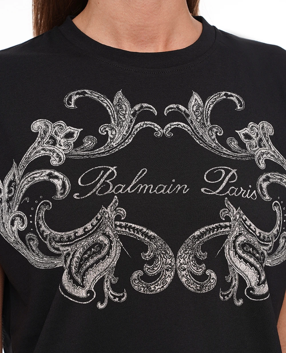 Футболка Balmain CF1EF010GD30, черный цвет • Купить в интернет-магазине Kameron