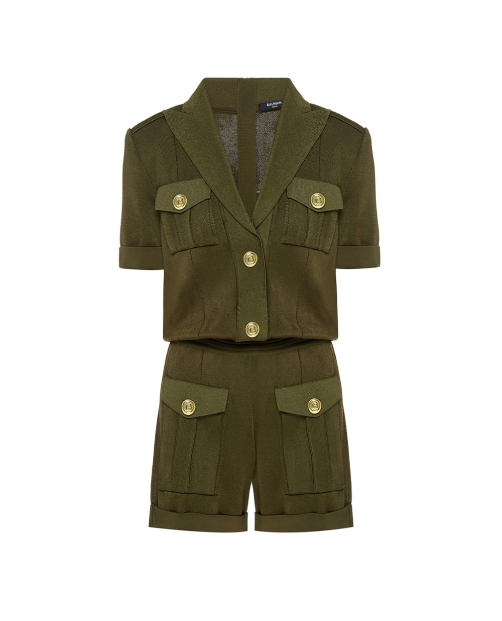 Комбинезон Balmain VF15292K223, зеленый цвет • Купить в интернет-магазине Kameron