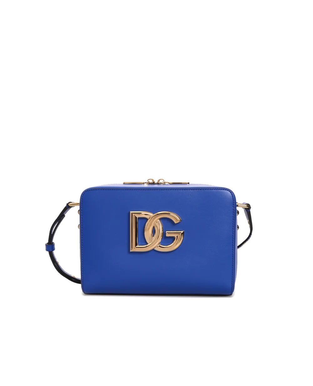 Кожаная сумка 3.5 Medium Dolce&Gabbana BB7214-AW576, синий цвет • Купить в интернет-магазине Kameron