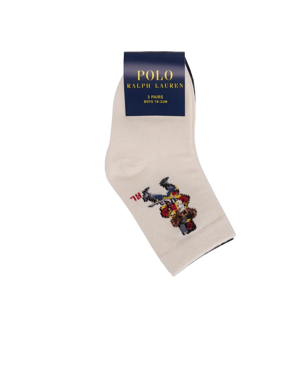 Детские носки Polo Bear (3 пары) Polo Ralph Lauren Kids 441927568001, разноцветный цвет • Купить в интернет-магазине Kameron