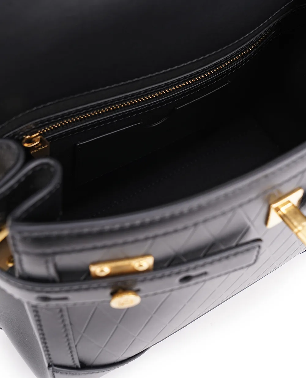Кожаная сумка B-Buzz 23 Balmain CN0DB530LQML, черный цвет • Купить в интернет-магазине Kameron