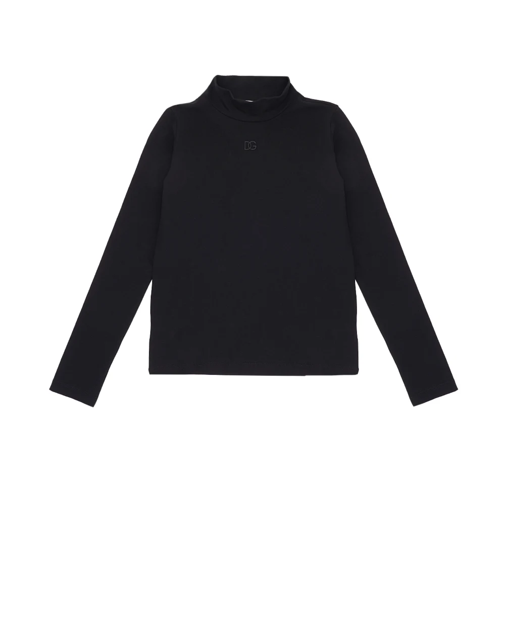 Детский трикотажный гольф Dolce&Gabbana Kids L5JTLE-G7JJ4-B, черный цвет • Купить в интернет-магазине Kameron